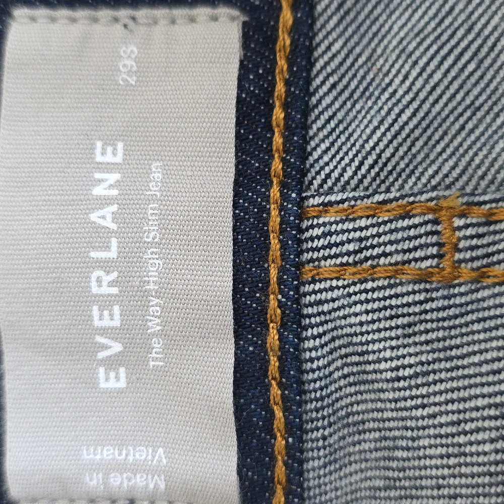 NEW Everlane The Way-High Slim Jean  Size 29S Dark Indigo - Picture 13 of 16